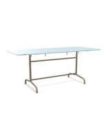Schaffner Rigi Table repas rabattable 180x80cm Bleu Pastel 51 Champagne 85 