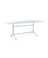Schaffner Rigi Table repas rabattable 180x80cm Bleu Pastel 51 Vert Pastel 64 