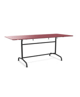 Schaffner Rigi Table repas rabattable 180x80cm Bordeaux 38 Anthracite 77 