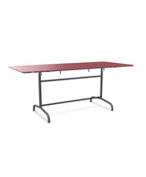 Schaffner Rigi Table repas rabattable 180x80cm Bordeaux 38 Graphite 73 