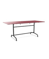 Schaffner Rigi Table repas rabattable 180x80cm Bordeaux 38 Noir 91 