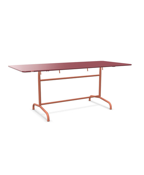 Schaffner Rigi Table repas rabattable 180x80cm Bordeaux 38 Terracotta 84 