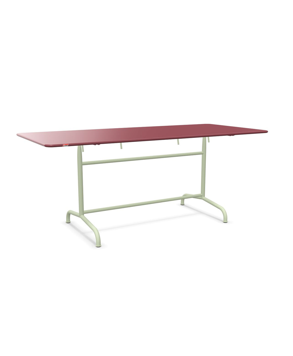 Schaffner Rigi Table repas rabattable 180x80cm Bordeaux 38 Vert Pastel 64 