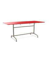 Schaffner Rigi Table repas rabattable 180x80cm Rouge 30 Champagne 85 
