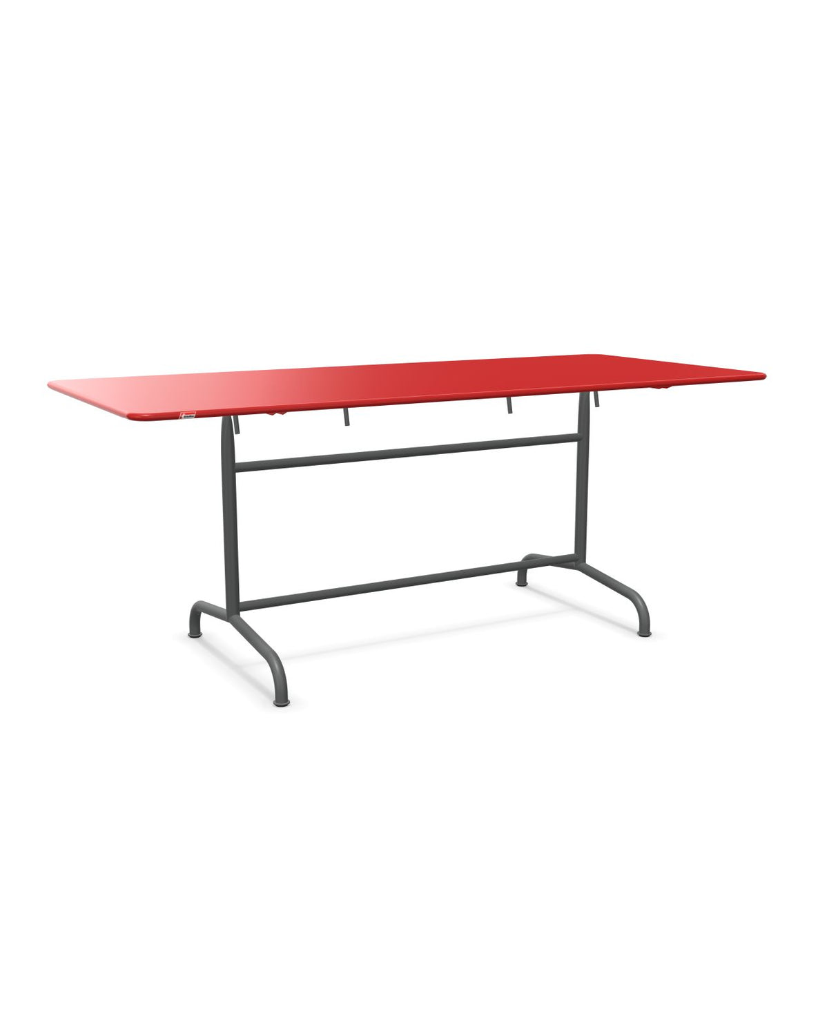Schaffner Rigi Table repas rabattable 180x80cm Rouge 30 Graphite 73 