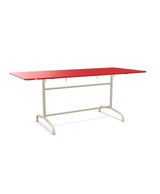 Schaffner Rigi Table repas rabattable 180x80cm Rouge 30 Sable Pastel 15 