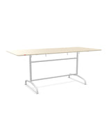 Schaffner Rigi Table repas rabattable 180x80cm Sable Pastel 15 Blanc 90 