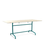 Schaffner Rigi Table repas rabattable 180x80cm Sable Pastel 15 Bleu Kali 56 