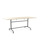 Schaffner Rigi Table repas rabattable 180x80cm Sable Pastel 15 Graphite 73 