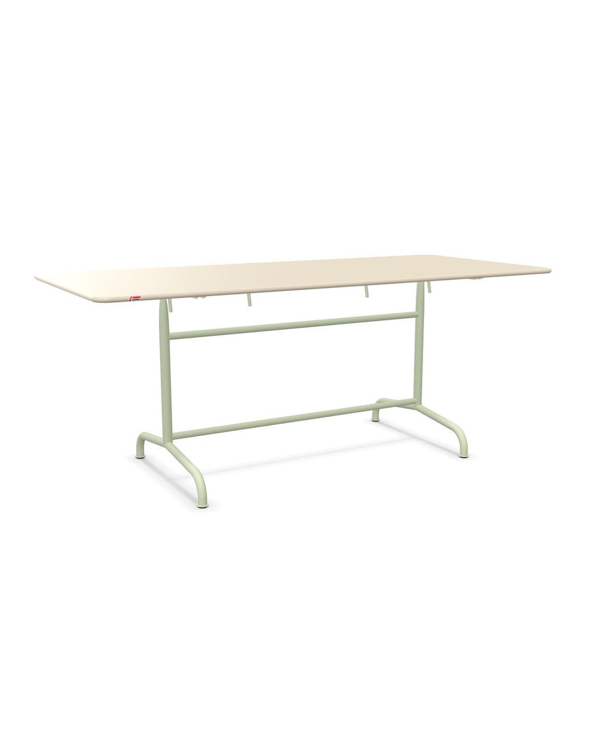 Schaffner Rigi Table repas rabattable 180x80cm Sable Pastel 15 Vert Pastel 64 