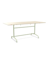 Schaffner Rigi Table repas rabattable 180x80cm Sable Pastel 15 Vert Pastel 64 
