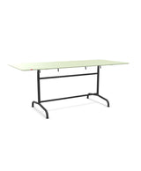 Schaffner Rigi Table repas rabattable 180x80cm Vert Pastel 64 Anthracite 77 