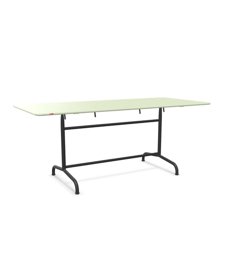 Schaffner Rigi Table repas rabattable 180x80cm Vert Pastel 64 Anthracite 77 