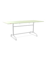 Schaffner Rigi Table repas rabattable 180x80cm Vert Pastel 64 Blanc 90 