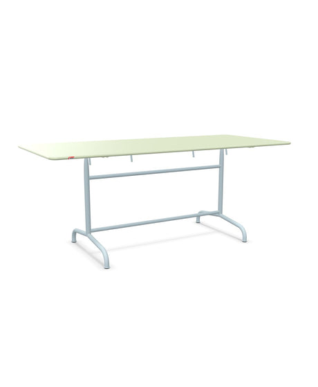Schaffner Rigi Table repas rabattable 180x80cm Vert Pastel 64 Bleu Pastel 51 