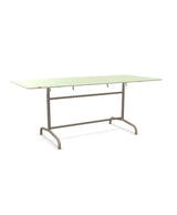 Schaffner Rigi Table repas rabattable 180x80cm Vert Pastel 64 Champagne 85 