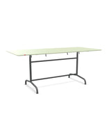 Schaffner Rigi Table repas rabattable 180x80cm Vert Pastel 64 Graphite 73 