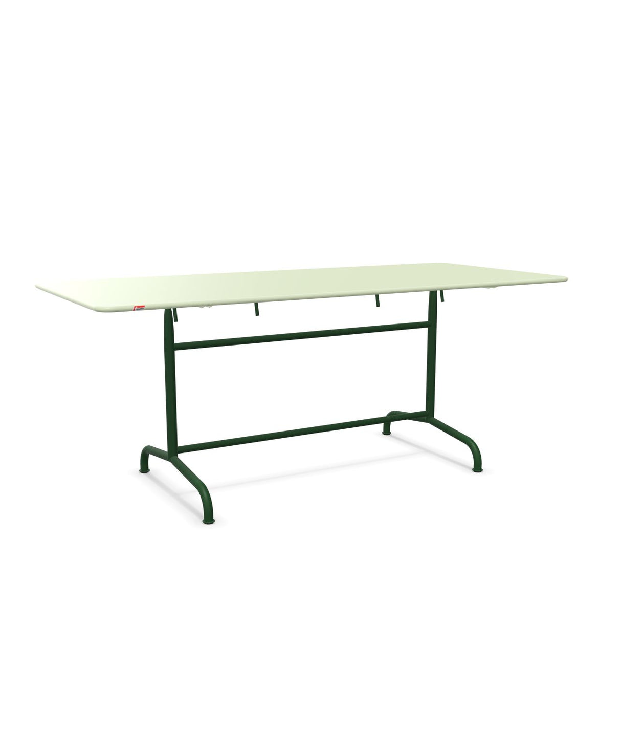 Schaffner Rigi Table repas rabattable 180x80cm Vert Pastel 64 Vert Sapin 66 
