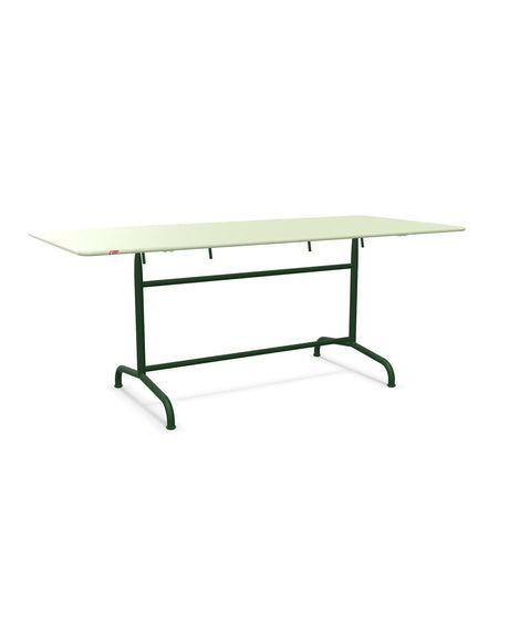 Schaffner Rigi Table repas rabattable 180x80cm Vert Pastel 64 Vert Sapin 66 