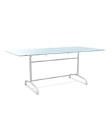Schaffner Rigi Table repas rabattable 180x90cm Bleu Pastel 51 Blanc 90 