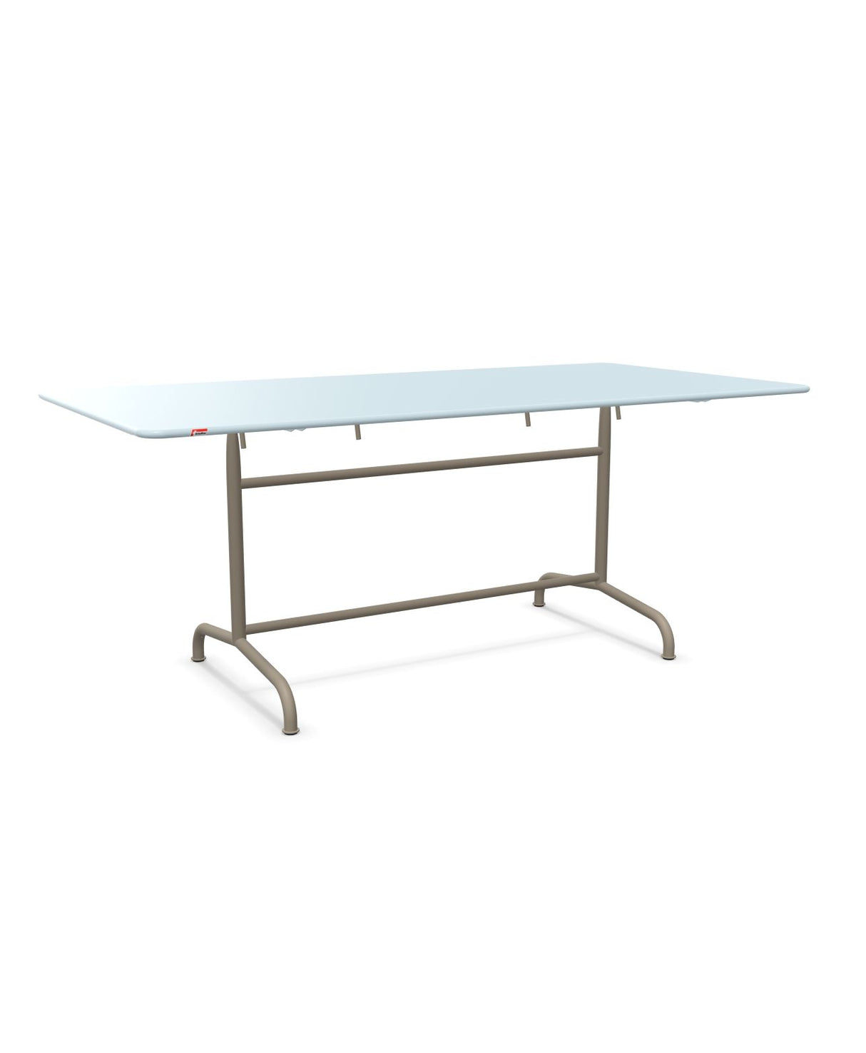 Schaffner Rigi Table repas rabattable 180x90cm Bleu Pastel 51 Champagne 85 