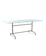 Schaffner Rigi Table repas rabattable 180x90cm Bleu Pastel 51 Champagne 85 