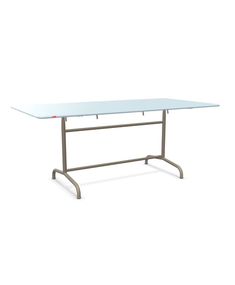 Schaffner Rigi Table repas rabattable 180x90cm Bleu Pastel 51 Champagne 85 