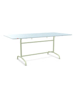 Schaffner Rigi Table repas rabattable 180x90cm Bleu Pastel 51 Vert Pastel 64 