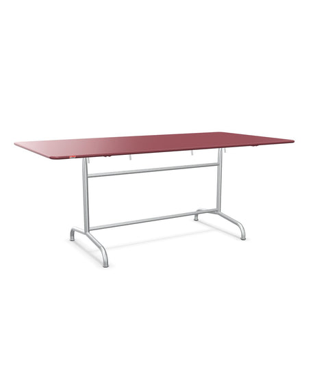 Schaffner Rigi Table repas rabattable 180x90cm Bordeaux 38 Galvanisé à chaud 02 