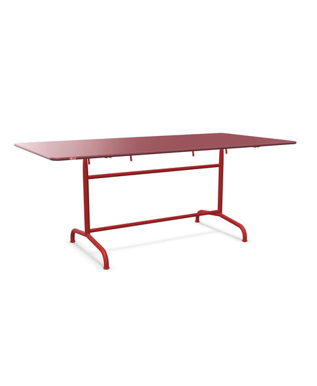 Schaffner Rigi Table repas rabattable 180x90cm Bordeaux 38 Rouge 30 