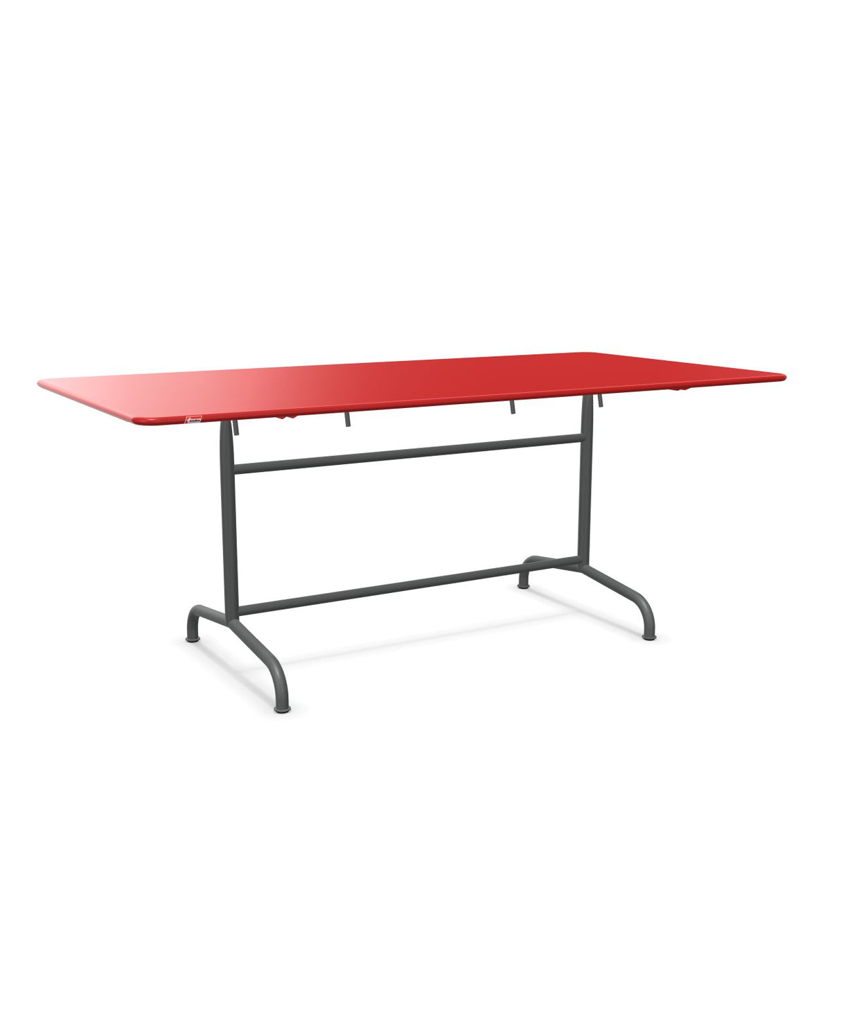 Schaffner Rigi Table repas rabattable 180x90cm Rouge 30 Graphite 73 