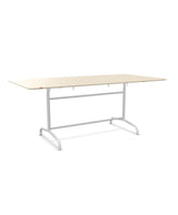 Schaffner Rigi Table repas rabattable 180x90cm Sable Pastel 15 Blanc 90 