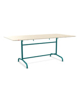 Schaffner Rigi Table repas rabattable 180x90cm Sable Pastel 15 Bleu Kali 56 