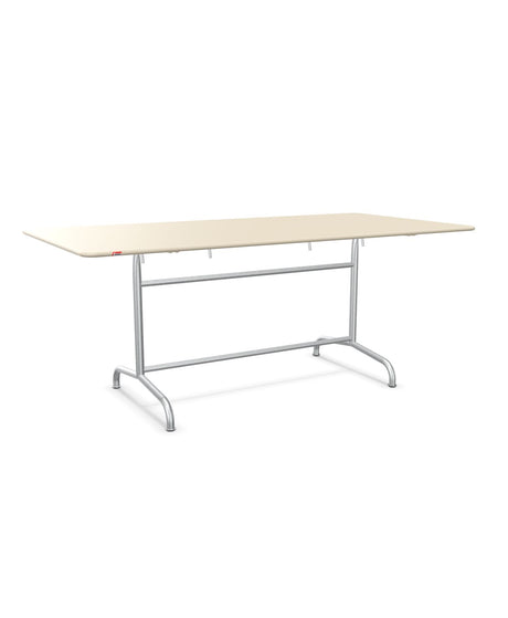Schaffner Rigi Table repas rabattable 180x90cm Sable Pastel 15 Galvanisé à chaud 02 