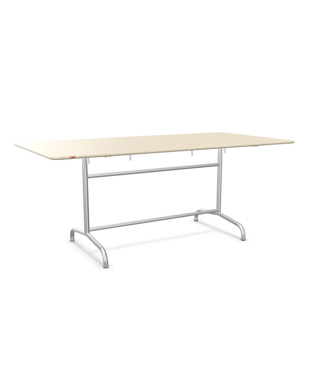Schaffner Rigi Table repas rabattable 180x90cm Sable Pastel 15 Galvanisé à chaud 02 