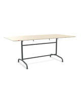 Schaffner Rigi Table repas rabattable 180x90cm Sable Pastel 15 Graphite 73 