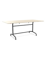 Schaffner Rigi Table repas rabattable 180x90cm Sable Pastel 15 Noir 91 