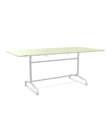 Schaffner Rigi Table repas rabattable 180x90cm Vert Pastel 64 Blanc 90 