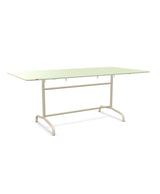 Schaffner Rigi Table repas rabattable 180x90cm Vert Pastel 64 Sable Pastel 15 