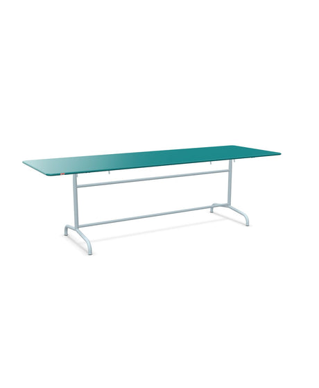 Schaffner Rigi Table repas rabattable 240x80cm Bleu Kali 56 Bleu Pastel 51 