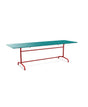 Schaffner Rigi Table repas rabattable 240x80cm Bleu Kali 56 Rouge 30 