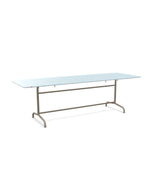 Schaffner Rigi Table repas rabattable 240x80cm Bleu Pastel 51 Champagne 85 