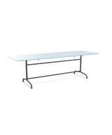 Schaffner Rigi Table repas rabattable 240x80cm Bleu Pastel 51 Graphite 73 