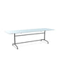 Schaffner Rigi Table repas rabattable 240x80cm Bleu Pastel 51 Graphite 73 