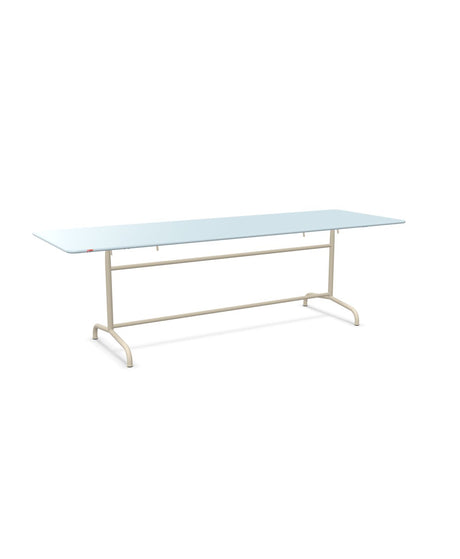 Schaffner Rigi Table repas rabattable 240x80cm Bleu Pastel 51 Sable Pastel 15 
