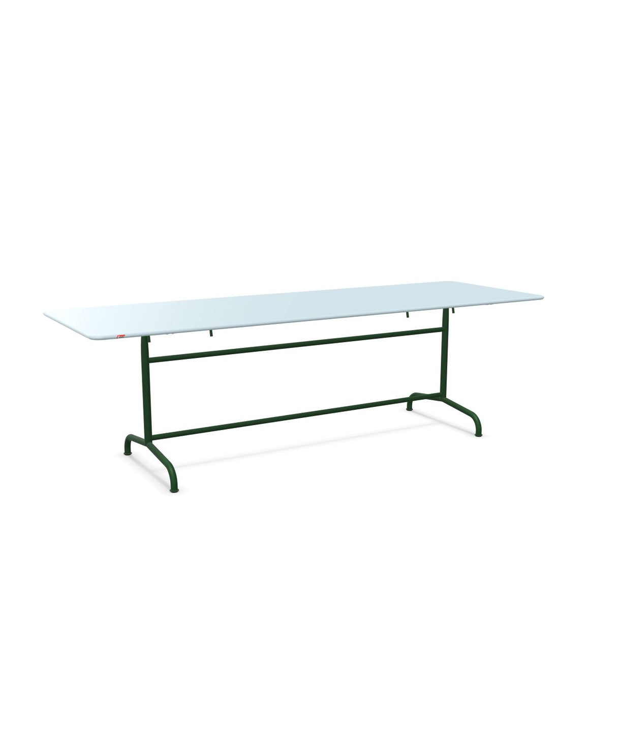 Schaffner Rigi Table repas rabattable 240x80cm Bleu Pastel 51 Vert Sapin 66 