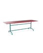 Schaffner Rigi Table repas rabattable 240x80cm Bordeaux 38 Bleu Kali 56 