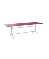 Schaffner Rigi Table repas rabattable 240x80cm Bordeaux 38 Bleu Pastel 51 