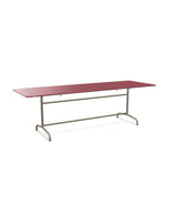Schaffner Rigi Table repas rabattable 240x80cm Bordeaux 38 Champagne 85 