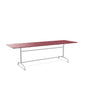 Schaffner Rigi Table repas rabattable 240x80cm Bordeaux 38 Gris Argent 78 